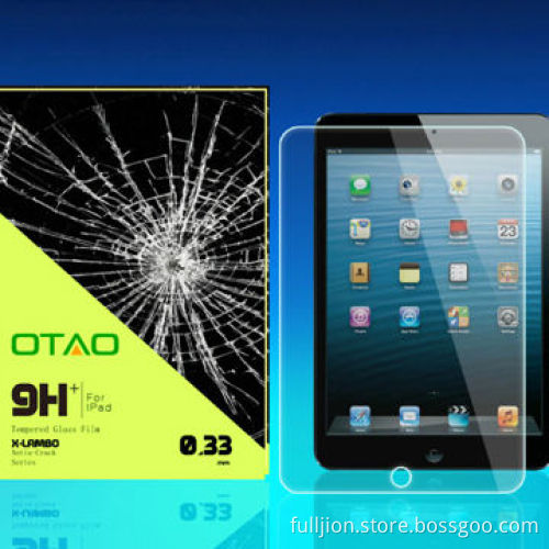 9H anti-crack HD tempered glass screen protector for iPad Air
